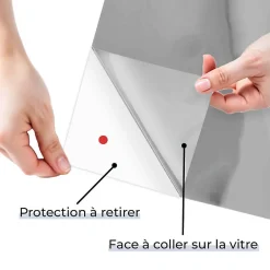 DIMEXACT - Film occultant argent brillant pour fenêtre - 122 cm x 2 m - en Rouleau- Discount