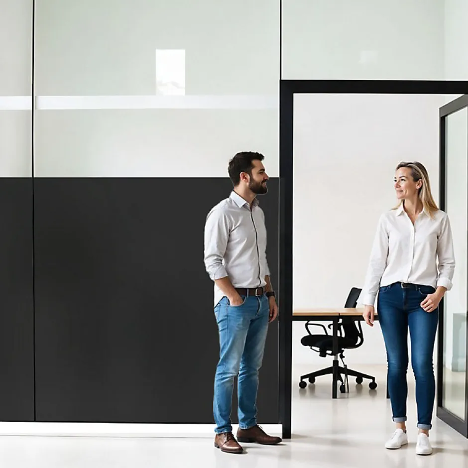 DIMEXACT - Film occultant noir mat pour fenêtre - 61 cm x 1.5 m - en Rouleau- Online