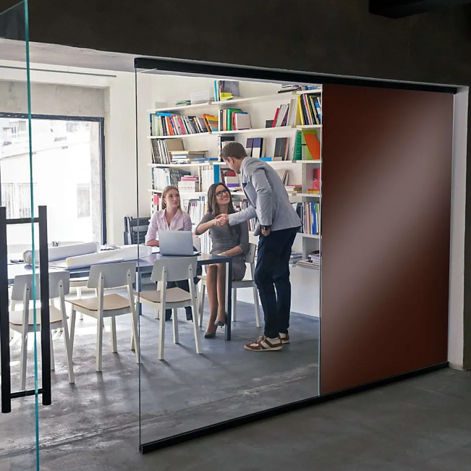 DIMEXACT - Film occultant marron brillant pour fenêtre - 122 cm x 0.5 m - en Rouleau