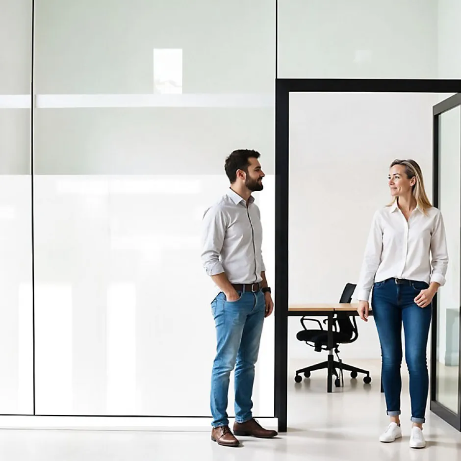 DIMEXACT - Film occultant blanc brillant pour fenêtre - 152 cm x 1.5 m - en Rouleau- Hot