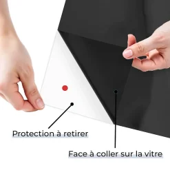 DIMEXACT - Film opacifiant noir pour fenêtre - 152 cm x 5 m - en Rouleau- Outlet