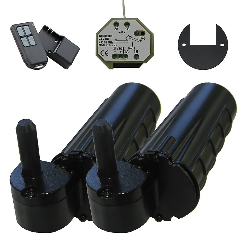 Slid’Up By Mantion Double motorisation pour volet 1 battant droit SLID'UP URANUS radio - gond 12 mm