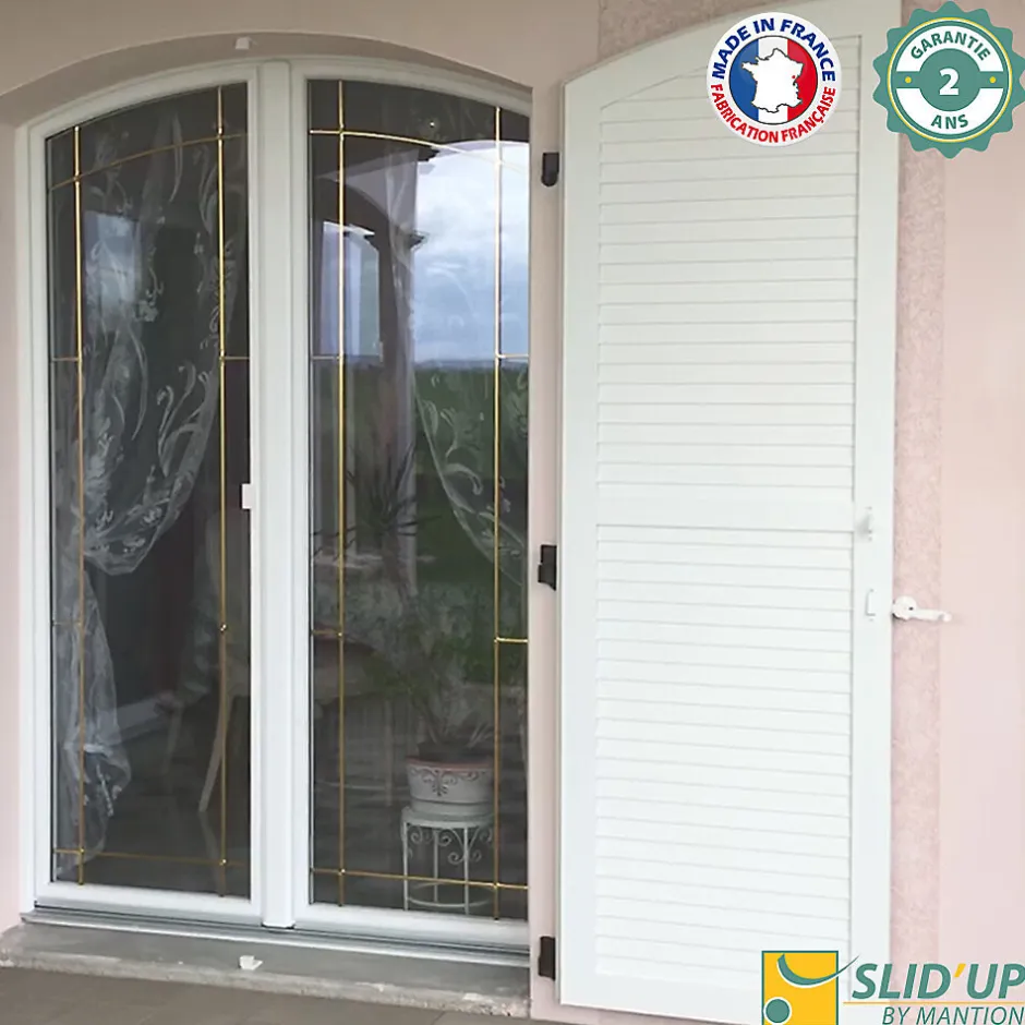 Slid’Up By Mantion Double motorisation pour volet 1 battant droit SLID'UP URANUS radio - gond 12 mm