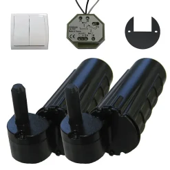 Double motorisation pour volet 1 battant droit SLID'UP URANUS filaire - gond 14 mm-Slid’Up By Mantion Hot