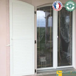 Slid’Up By Mantion Double motorisation pour volet 1 battant gauche SLID'UP URANUS filaire - gond 12 mm