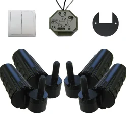 Slid’Up By Mantion Double motorisation pour volet 2 battants SLID'UP URANUS filaire - gond 14 mm