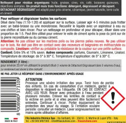 Détachant dégraissant 1L pour sols-Fila Clearance