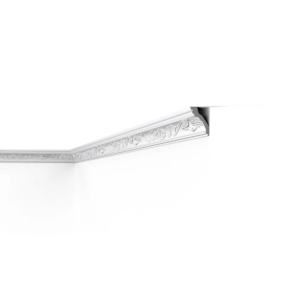 E26 Moulure de plafond Polystyrène expansé 65 x 45 x 2000 - 1 pièce-Decoflair