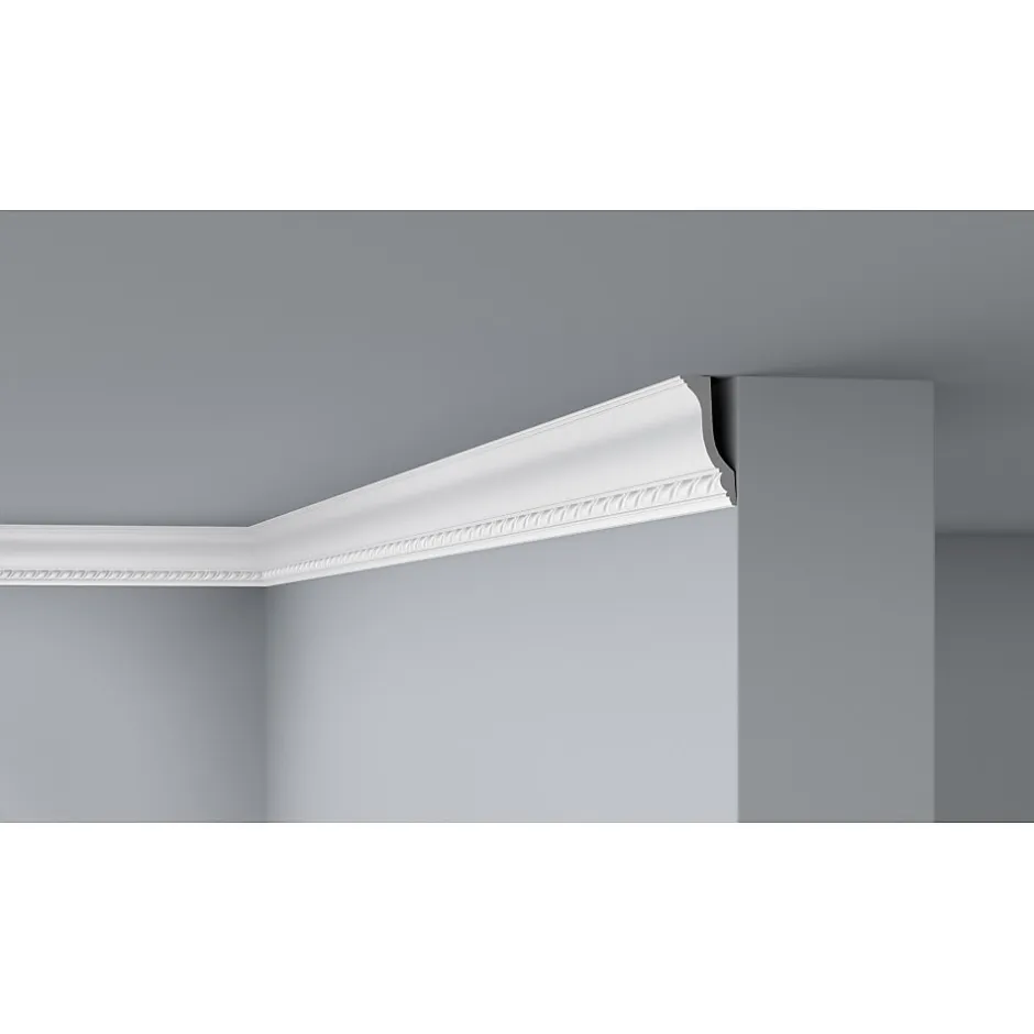 Decoflair E13 Moulure de plafond Polystyrène expansé 95 x 45 x 2000 - 1 pièce