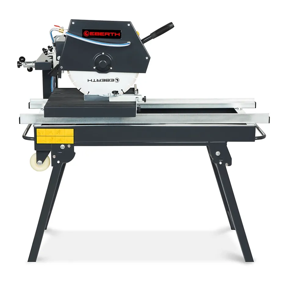 Eberth Coupe Carrelage Electrique 2000W, Lame de scie diamant 450mm Profondeur de coupe 140mm Longueur de coupe 700mm, 0-45 degrés