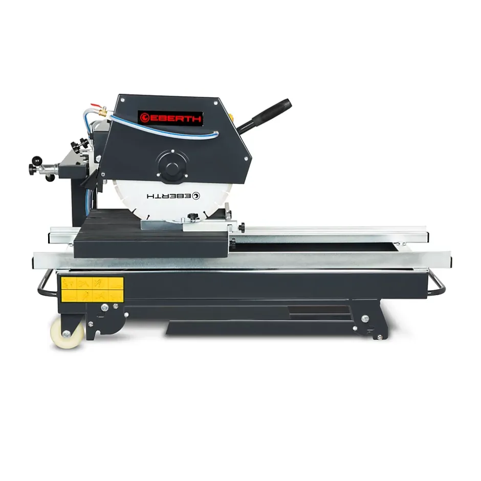 Eberth Coupe Carrelage Electrique 2000W, Lame de scie diamant 450mm Profondeur de coupe 140mm Longueur de coupe 700mm, 0-45 degrés