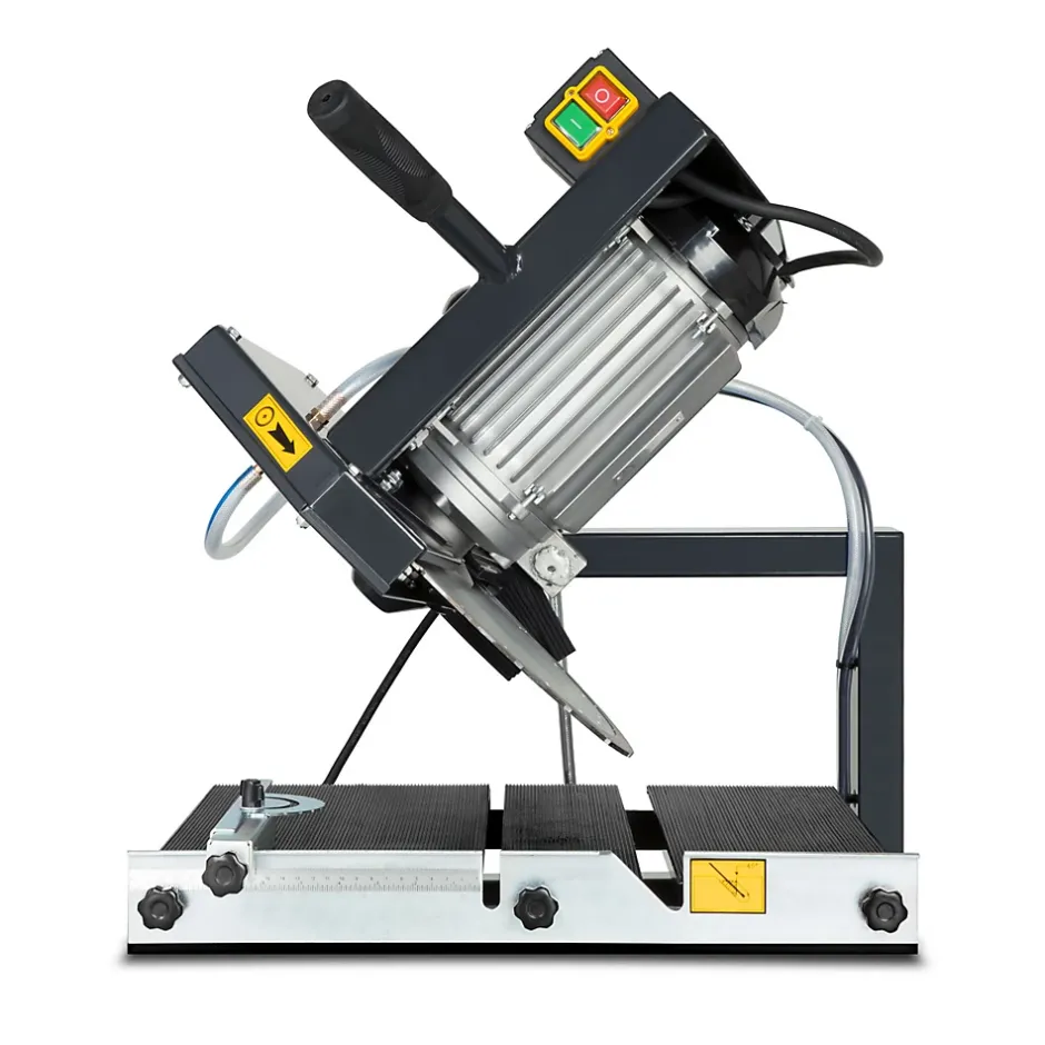 Eberth Coupe Carrelage Electrique 2000W, Lame de scie diamant 450mm Profondeur de coupe 140mm Longueur de coupe 700mm, 0-45 degrés