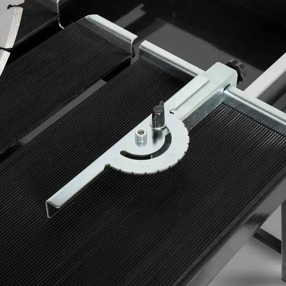 Eberth Coupe Carrelage Electrique 2000W, Lame de scie diamant 450mm Profondeur de coupe 140mm Longueur de coupe 700mm, 0-45 degrés