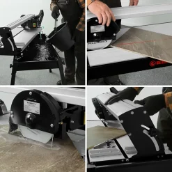 Coupe Carrelage 800W, Carrelette, Disque diamant 200mm, Longueur de Coupe 620mm, Profondeur de Coupe 36mm-Eberth Hot