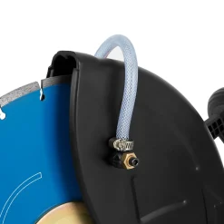 Eberth Tronçonneuse à essence Motorflex pour coupe à eau et à sec, disque de 350mm, moteur 2 temps de 3 kW, 64,6 ccm de cylindrée