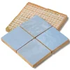 Ro'Ma Nature Echantillon couleur Zellige Bleu Gustavien -