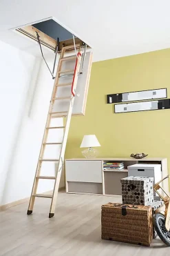 Echelle coupe feu 60min avec trappe de 70x130cm - Hauteur de 2.42 à 3.05m - LWF60/70130-305-Matisere Clearance