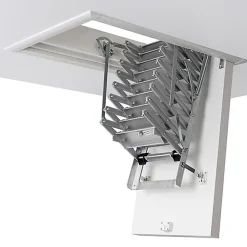 Sogem Echelle coupe feu trappe 70x120cm - Hauteur sous plafond 3.78 à 4.22m - VARIO60-70130-422