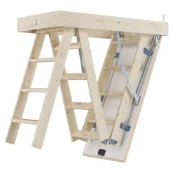 Echelle de grenier escamotable manuelle 57,6 x 117,5 bois