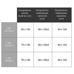 Echelle escamotable bois - Trémie de 60 x 130cm - Hauteur de 2.80 à 3.05m - LWL60130-3-Matisere Outlet
