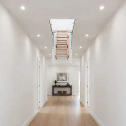 Echelle escamotable bois - Trémie de 60 x 120cm - Hauteur de 2.32 à 2.80m - LWZ60120-2-Matisere New