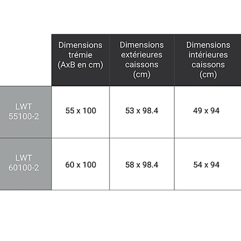 Matisere Echelle escamotable bois - Trémie de 60 x 100cm - Hauteur de 2.53 à 2.80m - LWT60100-2