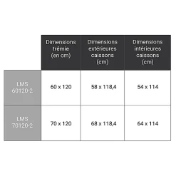 Matisere Echelle escamotable en métal - Trémie de 70 x 120cm - Hauteur de 2.20 à 2.80m - LMS70120-2