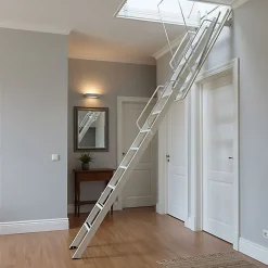 Echelle Escamotable Métal - Trappe 70x130cm - Hauteur 3.70 à 3.80m - ACI-QUA380/130-70-Matisere Discount