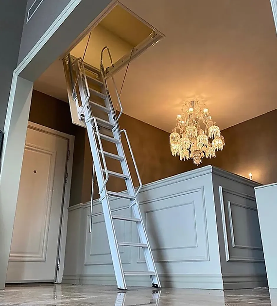 Echelle Escamotable Métal - Trappe 70x180cm - Hauteur 2.90 à 3.00m - ACI-TRE300/180-70-Matisere