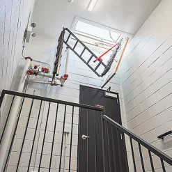 Matisere Echelle Escamotable Métal - Trappe 60x144cm - Hauteur 3.00 à 3.66m - LMP60144-3