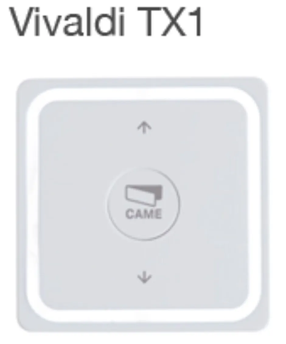 EMETTEUR VIVALDI MURAL 1 CANAL-Came France Hot