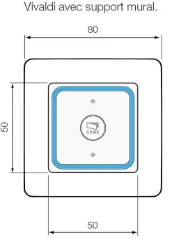 EMETTEUR VIVALDI MURAL 1 CANAL-Came France Hot