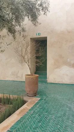 Hendaya EN STOCK - Bejmat véritable 5x15 Vert Turquoise-