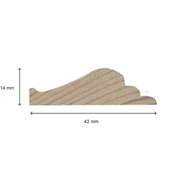 Nordlinger Pro Encadrement Mouluré - - 20 x 60 cm - 42 x 14 mm - 100%