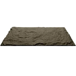 Divina Home Ensemble de 10 panneaux décoratifs effet pierre 3D, revêtement mural PU 7,2 m², 120x60x3 cm, Gris Volcan