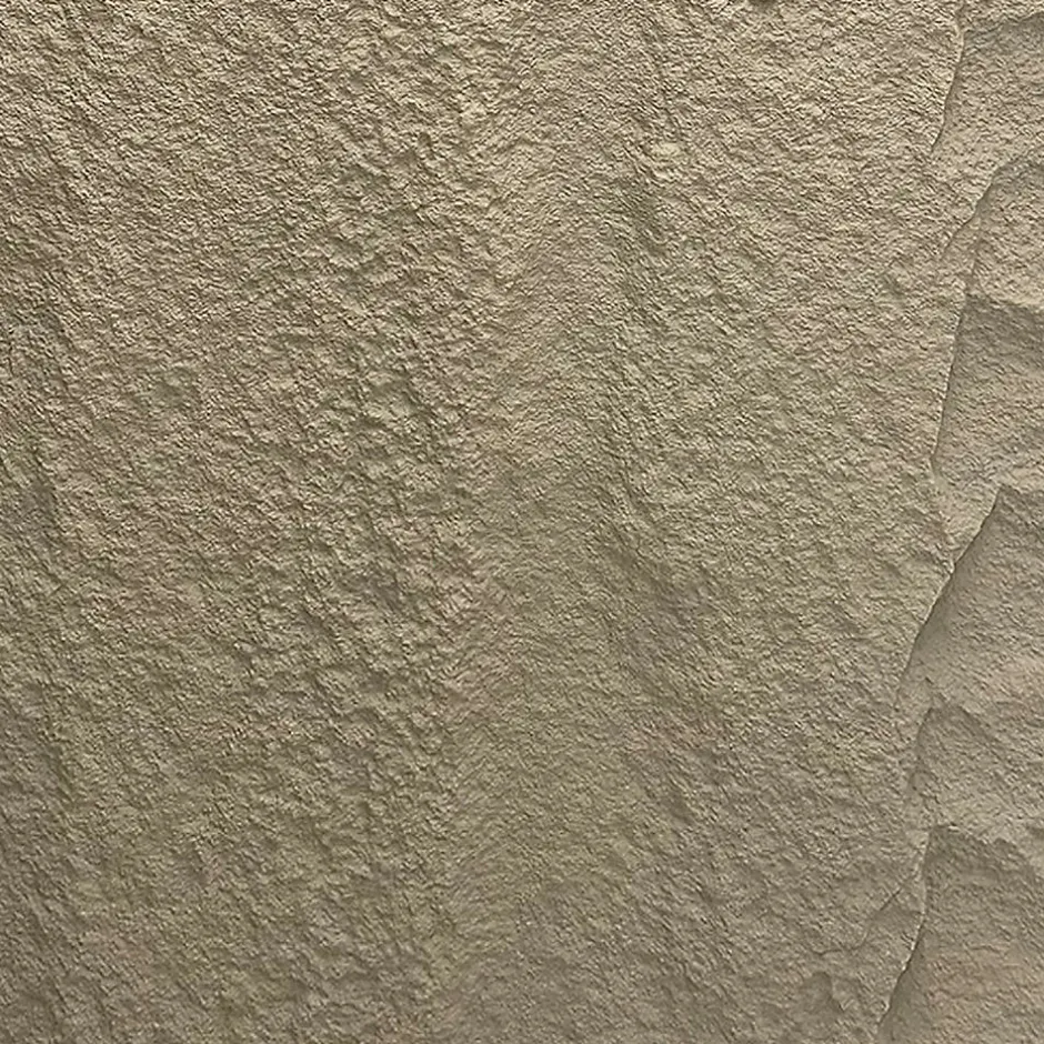 Divina Home Ensemble de 10 panneaux décoratifs effet pierre 3D, revêtement mural PU 7,2 m², 120x60x3 cm, gris ciment