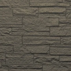 Ensemble de 12 panneaux décoratifs effet brique et pierre 3D, revêtement mural PU 8,6 m², 120x60x2,5 cm, gris ardoise-Divina Home