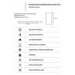 Ensemble de 12 panneaux décoratifs effet brique et pierre 3D, revêtement mural PU 8,6 m², 120x60x2,5 cm, gris ardoise-Divina Home