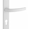 Thirard Ensemble de poignées pour porte d'entrée Sultane trou de cylindre, carré 7mm, entr'axes 195mm, blanc -
