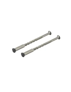 Thirard Ensemble de poignées pour porte intérieure Vesta sans trou, carré 7mm, entr'axes 195mm, noir -