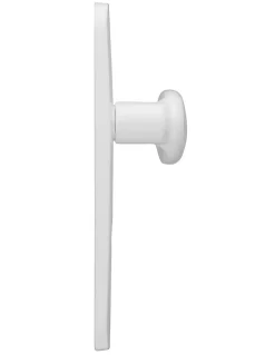 Thirard Ensemble de poignées pour porte d'entrée palière Sultane trou de cylindre, entr'axes 195mm, blanc -