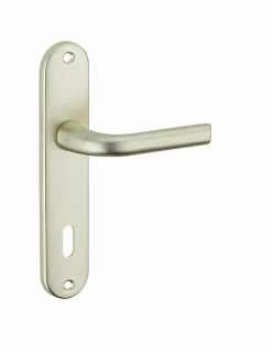 Thirard Ensemble de poignées pour porte intérieure Leto trou de clé, carré 7mm, entr'axes 165mm, couleur F2 -