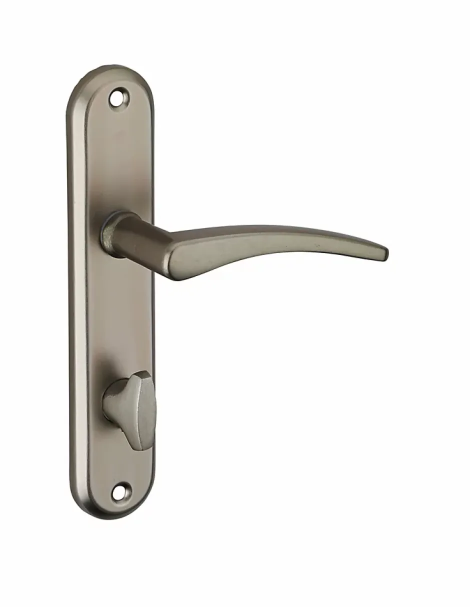 Ensemble de poignées pour salle de bain/toilette Vesta à condamnation, carré 7mm, entr'axes 165mm, noir --Thirard Clearance