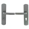 Ensemble poignée de porte sécurité Argent entraxe 195-Chrisligne Outlet
