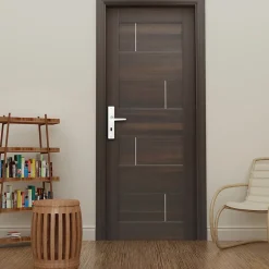 Ensemble poignée sur plaque rectangulaire serrure Colan satin blanc L.106mm x l.39.8mm entraxe 195mm