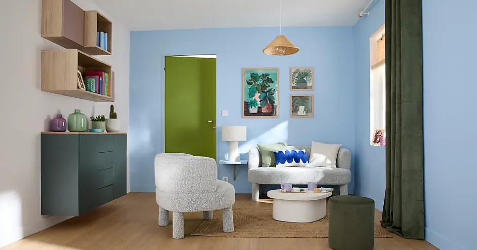 Ensemble poignée sur rosace rond à visser Minzh effet nickel satin gris Ø50mm-GoodHome Clearance