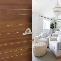 Ensemble poignée sur rosace rond à pousser Colan aluminium argent Ø52mm- Sale