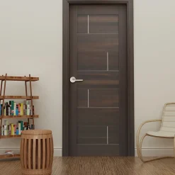 Ensemble poignée sur rosace rond à pousser Colan aluminium argent Ø52mm- Sale