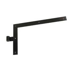 Equerre acier bout droit pour volet en bois acier noir Afbat-Afbat - Tb Industrie Sas Discount