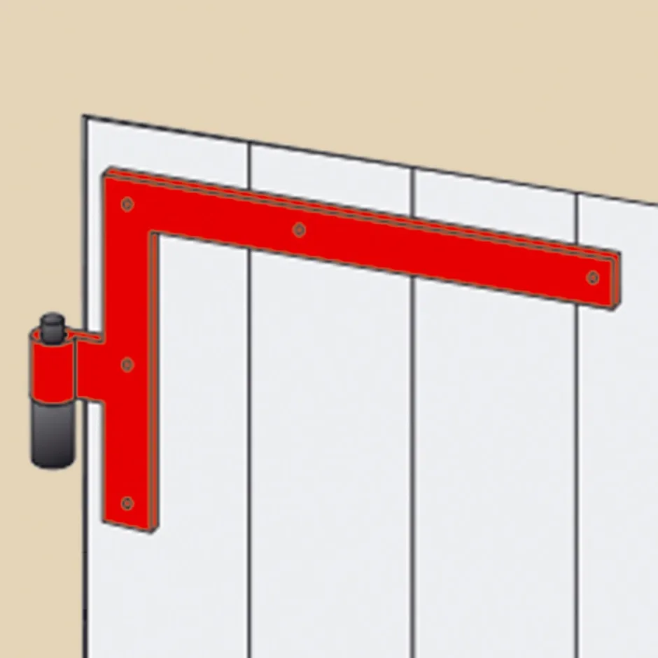 Equerre acier bout droit pour volet en bois acier noir Afbat-Afbat - Tb Industrie Sas Discount